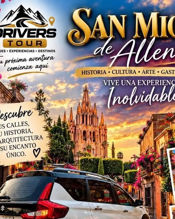 Material promocional de Drivers Tours: San Miguel de Allende