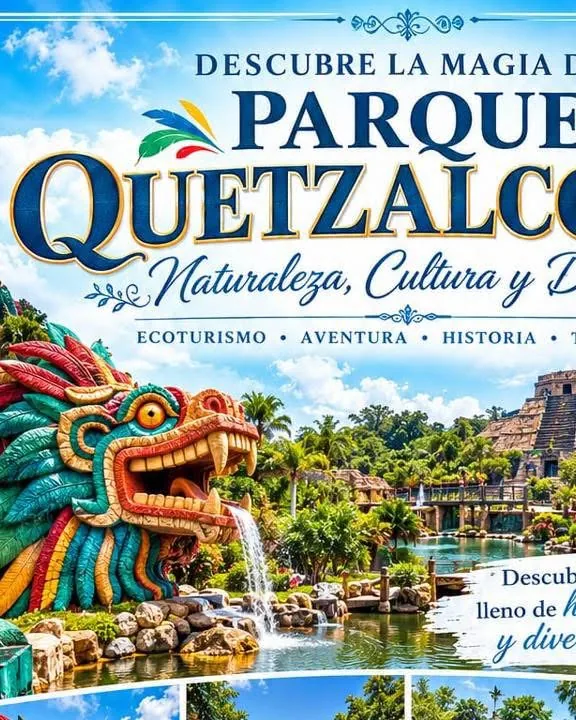 Material promocional de Drivers Tours: Parque Quetzalcóatl